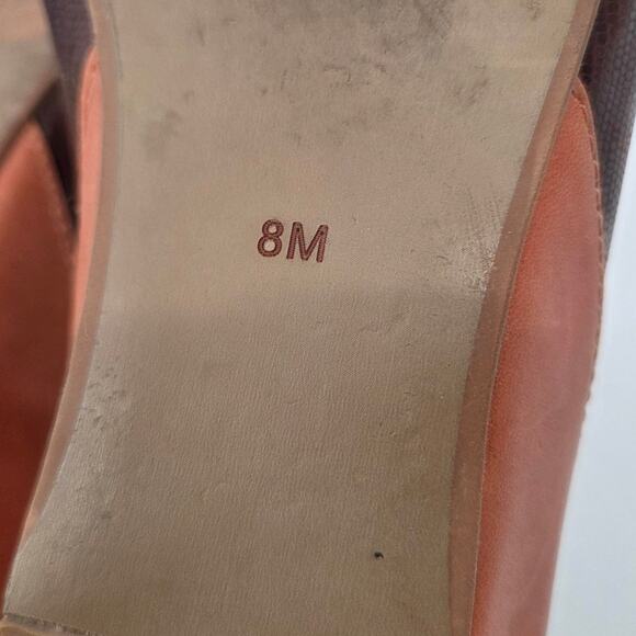 Jeffrey Campbell women SZ 8M Bloc Leather Brown Pointed Toe Hidden Heel Shoe - Picture 7 of 7